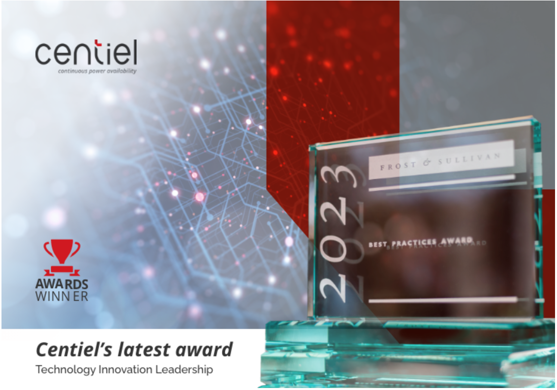 Centiel получает престижную премию Frost & Sullivan "Технологические инновации 2023 года" за революцию в мировой индустрии ИБП